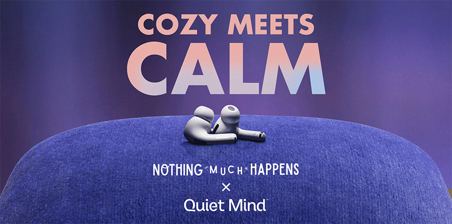 Finding Calm Together: Quiet Mind x Nothing Much Happens Limited Edition Weighted Pillow